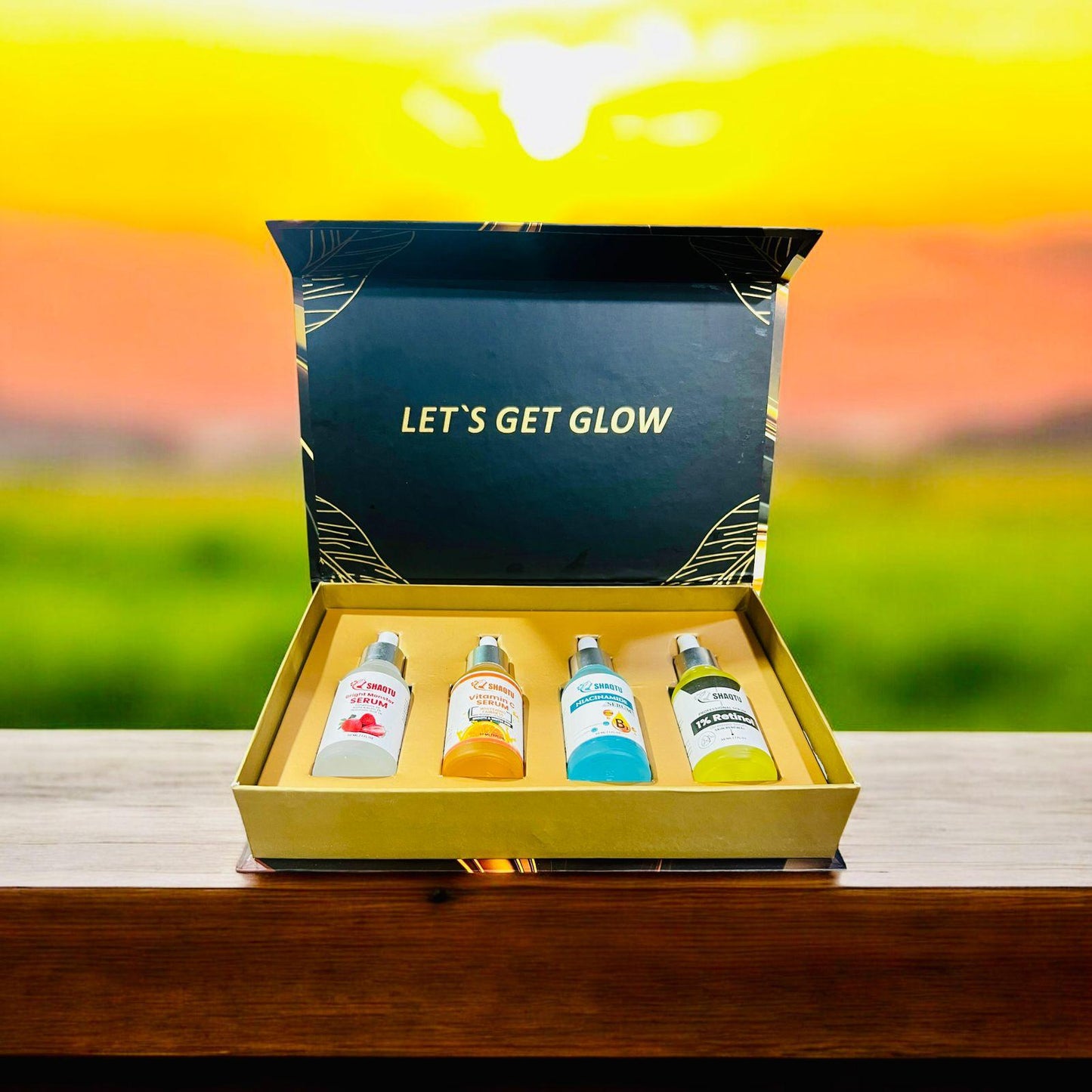 Complete Skin Transformation Kit – 4 Professional Serums for Brightening, Anti-Aging, and Hydration